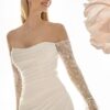 46048_5 fit and flare trouwjurk met kanten mouwen van amelie