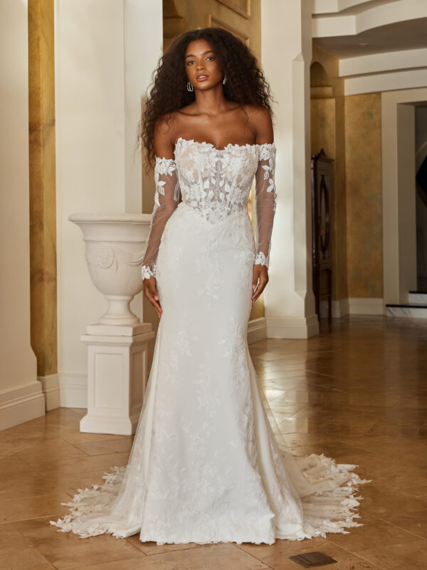 madi lane ohana mae . formfitted weddingdress