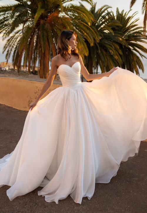 Romance-8332_12A7408-Edit prinsessenjurk met geplooide top van diane legrand